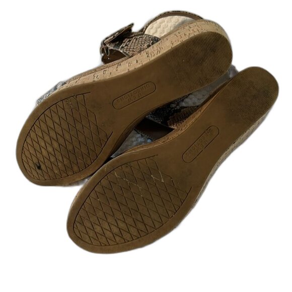 New Directions Women's Snakeskin Wedge Sandals Size 8.5 - Picture 4 of 6